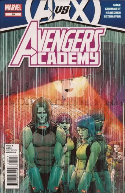 Avengers Academy #29 comic book cover, 2012