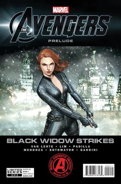 The Avengers Prelude: Black Widow Strikes #2 comic book cover, 2012