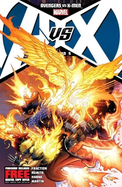 Avengers vs. X-Men #5 Jim Cheung Regular Cover comic book cover, 2012