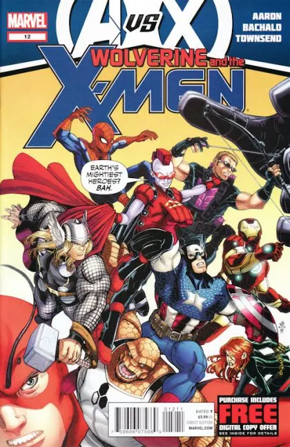 Wolverine & the X-Men, Vol. 1 #12 comic book cover, 2012