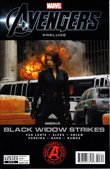 The Avengers Prelude: Black Widow Strikes #3 comic book cover, 2012