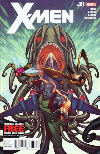 X-Men, Vol. 2 #31 comic book cover, 2012
