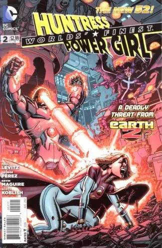 Worlds' Finest #2 George Pérez Regular Cover comic book cover, 2012