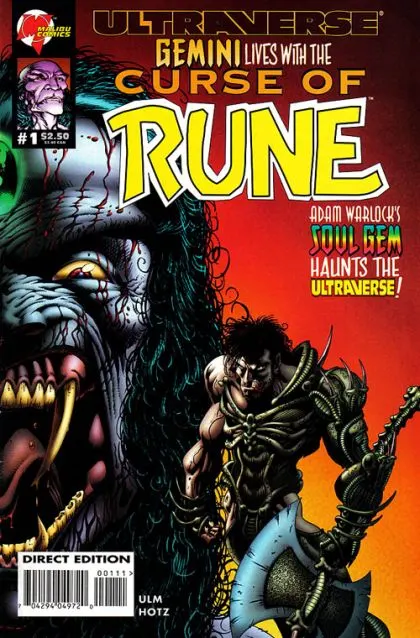 Curse of Rune #1 Cover - Gemini comic book cover, 1995