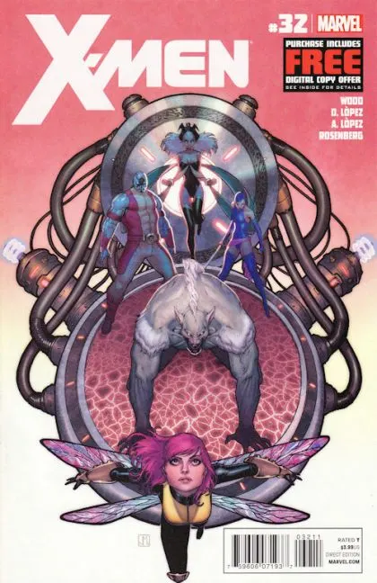 X-Men, Vol. 2 #32 comic book cover, 2012