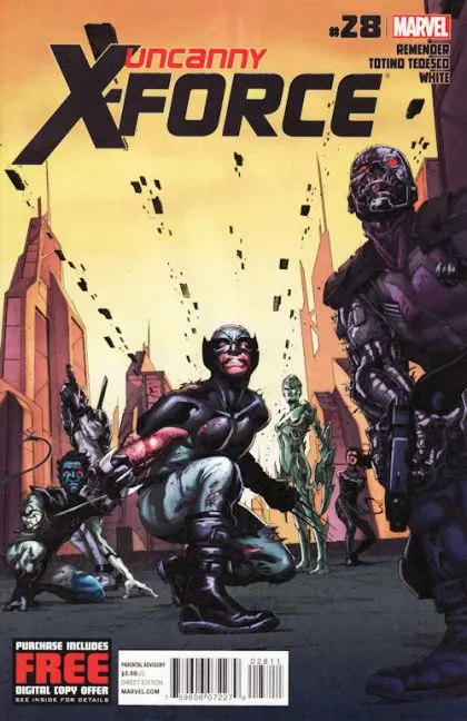 Uncanny X-Force, Vol. 1 #28 comic book cover, 2012