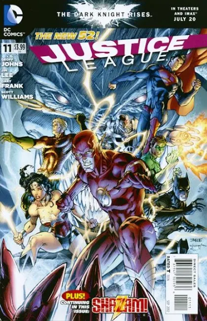 Justice League, Vol. 1 #11 comic book cover, 2012