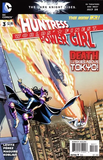 Worlds' Finest #3 George Perez Regular Cover comic book cover, 2012