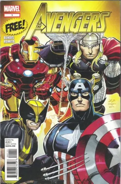 The Avengers: Sampler #1 comic book cover, 2012