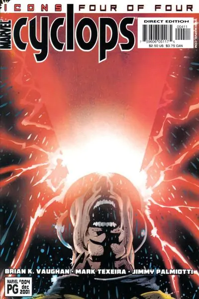 Cyclops, Vol. 1 #4 Direct Edition comic book cover, 2002