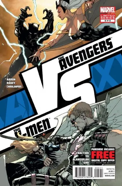 AvX vs. #5 Leinil Francis Yu Regular Cover comic book cover, 2012