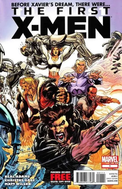 The First X-Men #1 Neal Adams Regular comic book cover, 2012