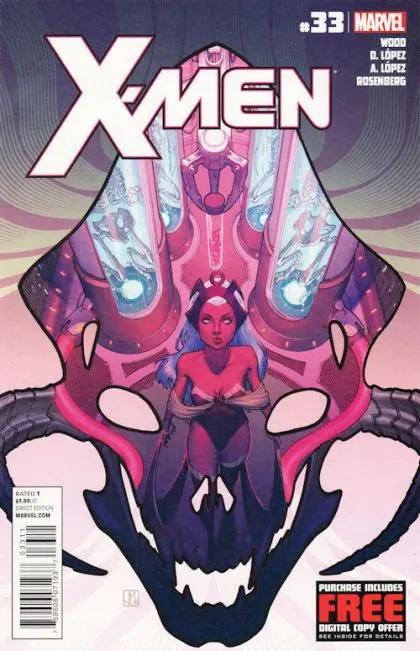 X-Men, Vol. 2 #33 comic book cover, 2012
