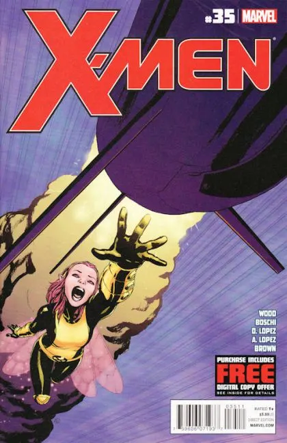 X-Men, Vol. 2 #35 comic book cover, 2012