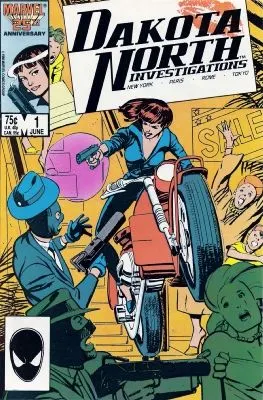 Dakota North #1 Direct Edition comic book cover, 1986