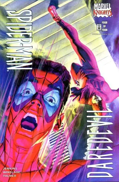 Daredevil / Spider-Man #4 comic book cover, 2001