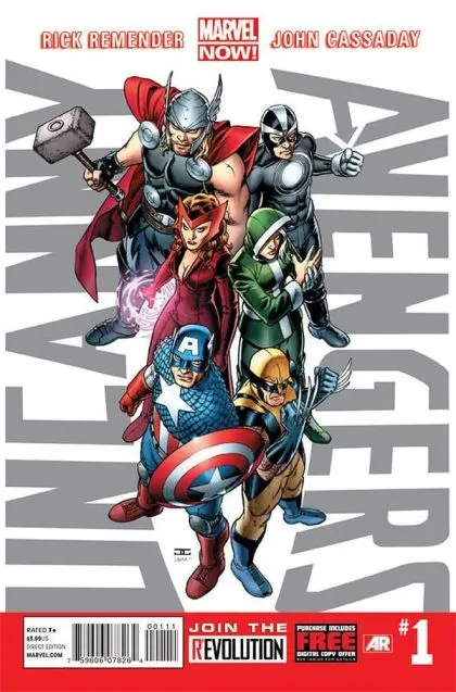Uncanny Avengers, Vol. 1 #1 Regular John Cassaday Cover comic book cover, 2012