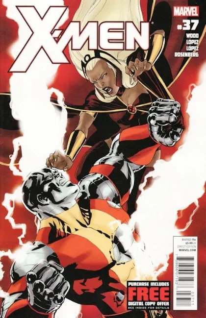 X-Men, Vol. 2 #37 comic book cover, 2012