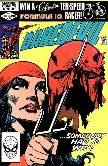 Daredevil, Vol. 1 #179 Direct Edition comic book cover, 1982