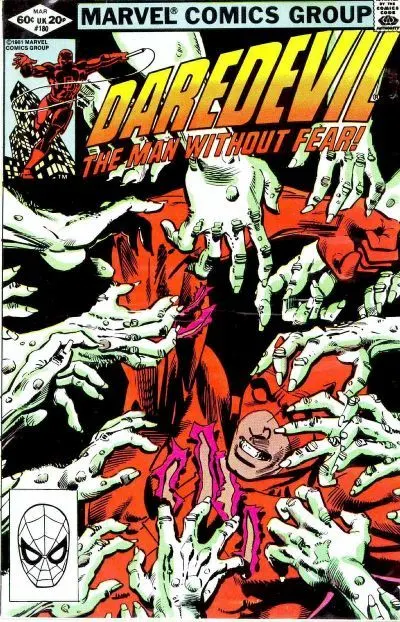 Daredevil, Vol. 1 #180 Direct Edition comic book cover, 1982