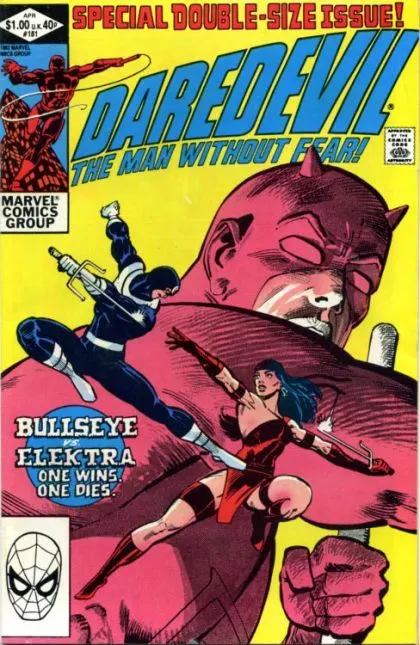 Daredevil, Vol. 1 #181 Direct Edition comic book cover, 1982