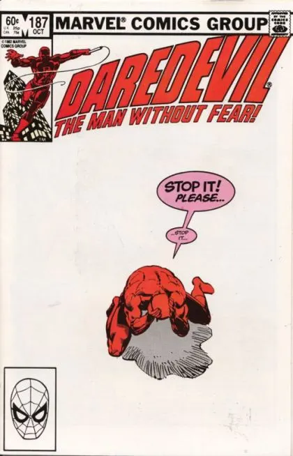 Daredevil, Vol. 1 #187 Direct Edition comic book cover, 1982