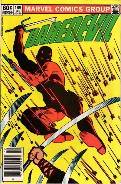 Daredevil, Vol. 1 #189 Newsstand Edition comic book cover, 1982