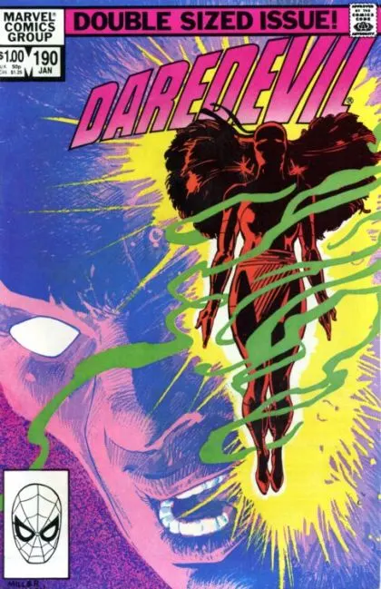 Daredevil, Vol. 1 #190 Direct Edition comic book cover, 1983