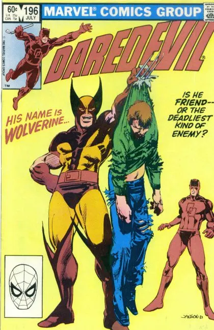 Daredevil, Vol. 1 #196 Direct Edition comic book cover, 1983