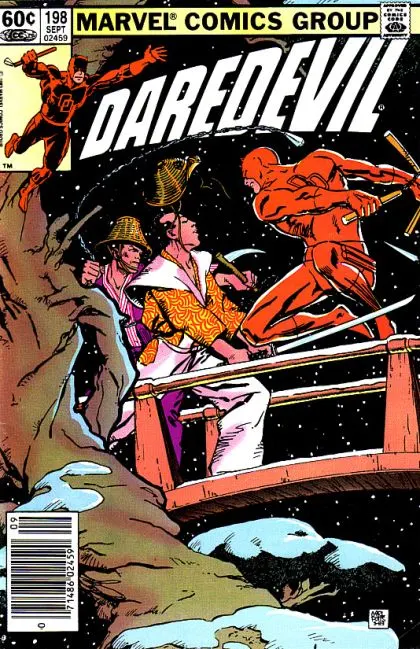 Daredevil, Vol. 1 #198 Newsstand Edition comic book cover, 1983