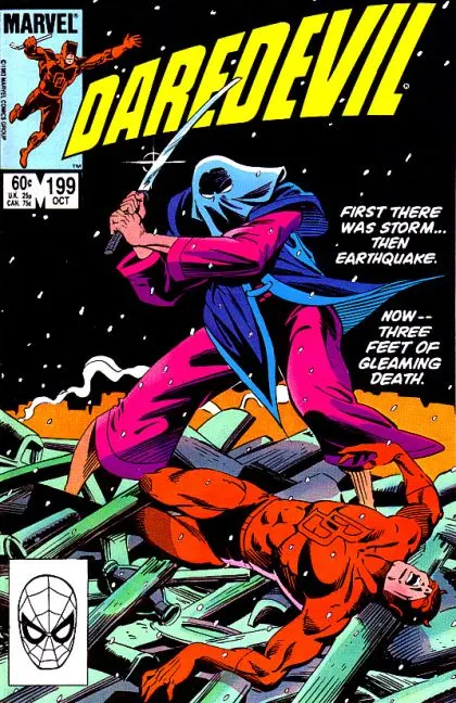 Daredevil, Vol. 1 #199 Direct Edition comic book cover, 1983