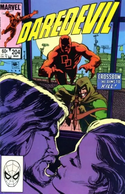 Daredevil, Vol. 1 #204 Direct Edition comic book cover, 1984