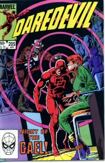 Daredevil, Vol. 1 #205 Direct Edition comic book cover, 1984