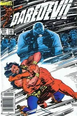 Daredevil, Vol. 1 #206 Newsstand Edition comic book cover, 1984
