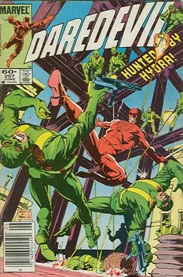 Daredevil, Vol. 1 #207 Newsstand Edition comic book cover, 1984