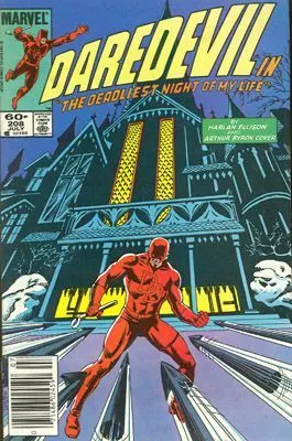 Daredevil, Vol. 1 #208 Newsstand Edition comic book cover, 1984