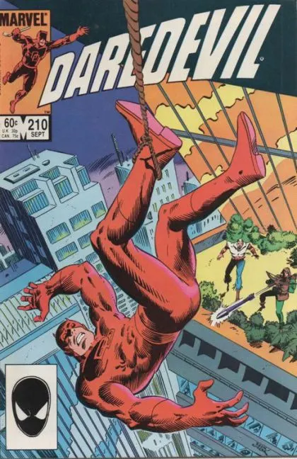 Daredevil, Vol. 1 #210 Direct Edition comic book cover, 1984