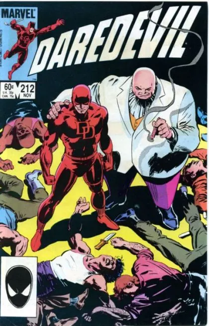 Daredevil, Vol. 1 #212 Direct Edition comic book cover, 1984
