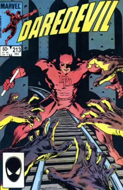 Daredevil, Vol. 1 #213 Direct Edition comic book cover, 1984