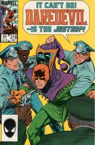 Daredevil, Vol. 1 #218 Direct Edition comic book cover, 1985