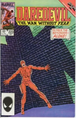 Daredevil, Vol. 1 #223 Direct Edition comic book cover, 1985