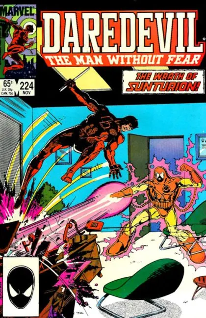 Daredevil, Vol. 1 #224 Direct Edition comic book cover, 1985