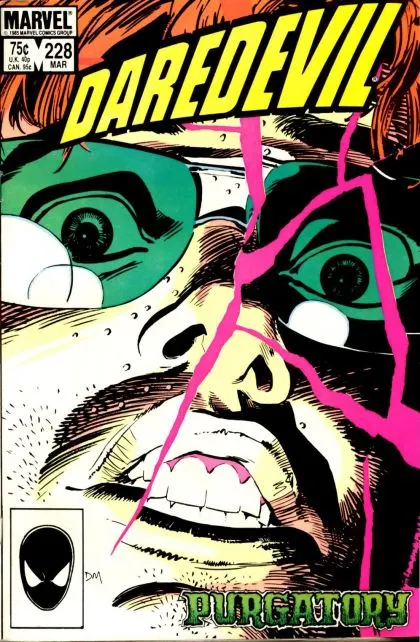 Daredevil, Vol. 1 #228 Direct Edition comic book cover, 1986