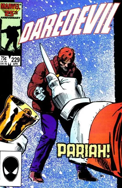 Daredevil, Vol. 1 #229 Direct Edition comic book cover, 1986