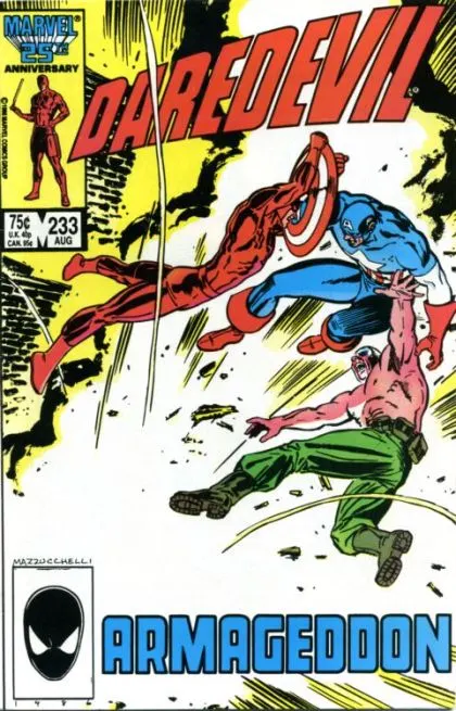 Daredevil, Vol. 1 #233 Direct Edition comic book cover, 1986