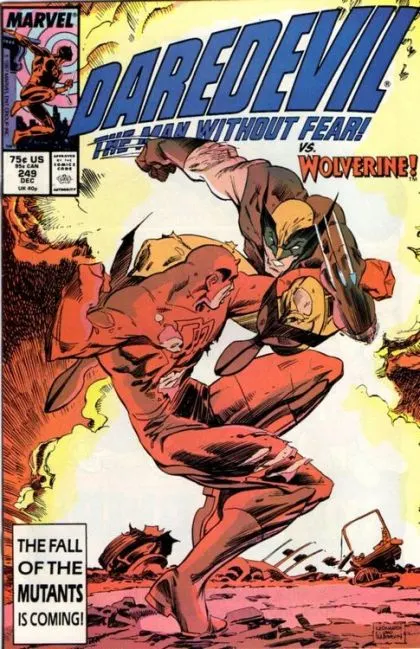 Daredevil, Vol. 1 #249 Direct Edition comic book cover, 1987