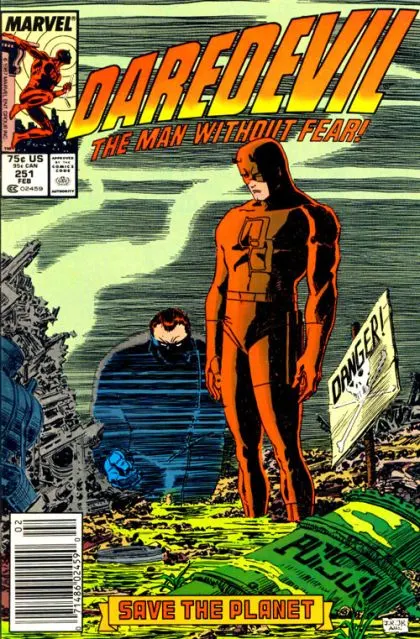 Daredevil, Vol. 1 #251 Newsstand Edition comic book cover, 1988