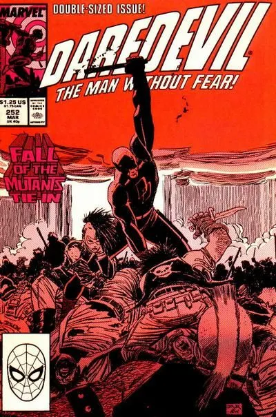 Daredevil, Vol. 1 #252 Direct Edition comic book cover, 1988