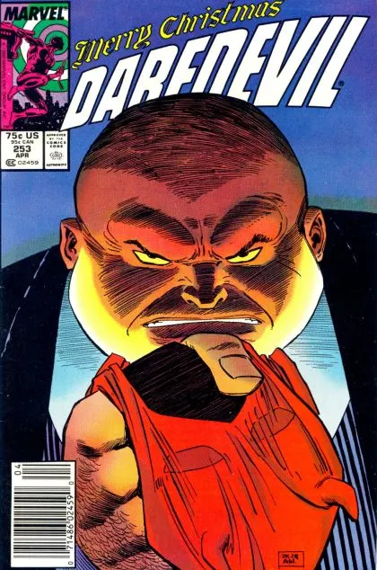 Daredevil, Vol. 1 #253 Newsstand Edition comic book cover, 1988