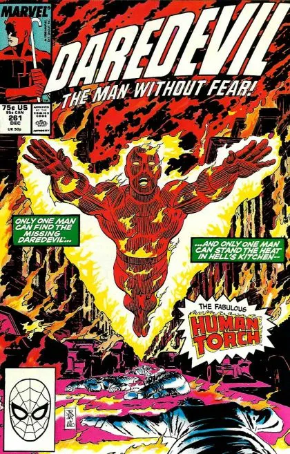 Daredevil, Vol. 1 #261 Direct Edition comic book cover, 1988